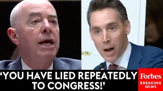 BREAKING NEWS: Hawley Explodes At Mayorkas And Accuses Him Of Lying Under Oath