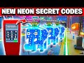 New Neon Secret Codes in Fortnite Brainrot Tokyo Event 🎮