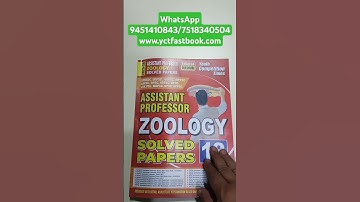 Assistant Professor Zoology 18 Solved Papers 2025-26 English Medium