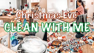 CHRISTMAS EVE CLEAN WITH ME 2021 | SPEED CLEANING MOTIVATION | MOM LIFE CLEAN WITH ME