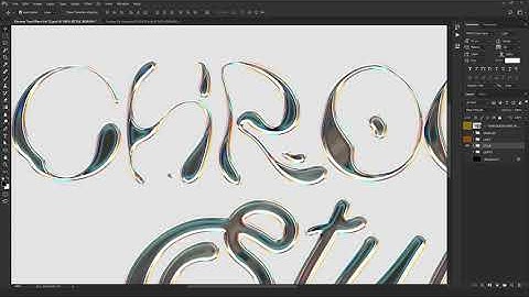 Convert Your Text or Logo to Chrome Style - Photoshop Text Effect