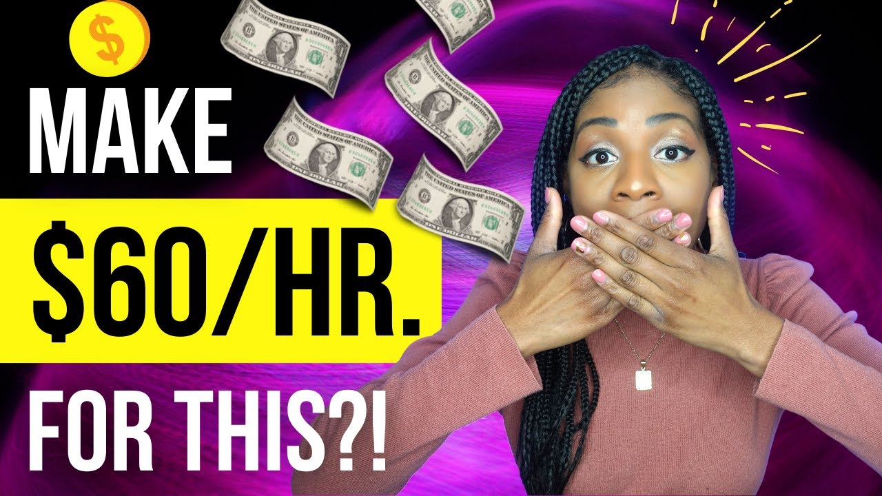 🤯 $60 PER HR. TO DO THIS?! ONLINE SIDE HUSTLE IDEA