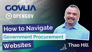 How to Navigate Government Procurement Websites with Thao Hill