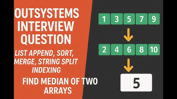 OutSystems Logic Practice | List Append, Sort, String Split, Indexing | Find Median of Two Arrays