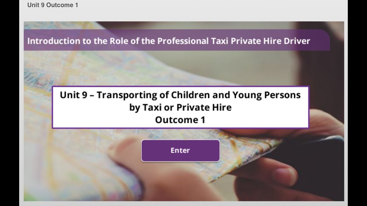 Taxi Level 2 BTEC Role of the Professional Taxi and Private Hire Driver
