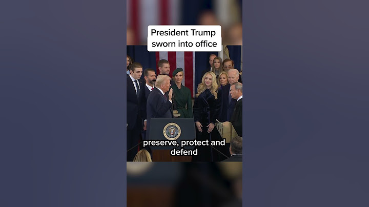Donald Trump is sworn in to serve as the 47th president of the United States