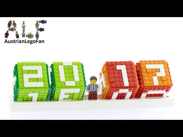 Sanktion Fysik Converge Lego 40172 Brick Calendar - Lego Speed Build Review - YouTube