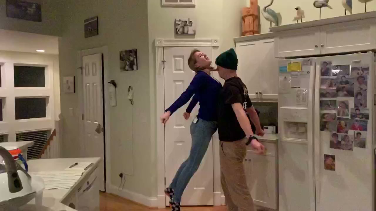 Alex and Molly Chest bump