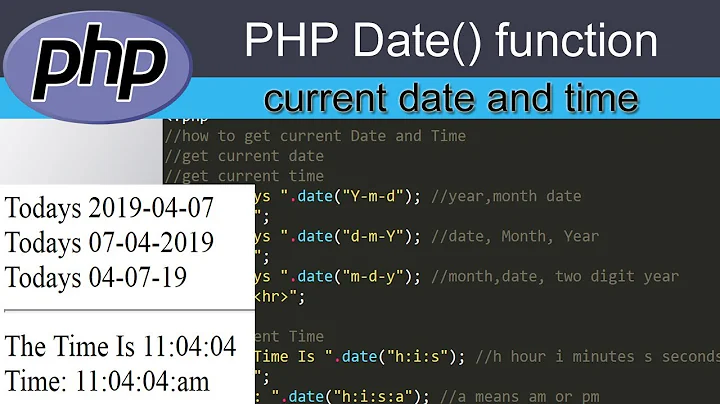 current date time in php | how to get date in php | how to get current time in php | php tutorial