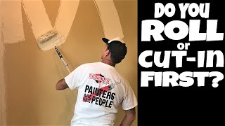 Interior Wall Painting Do you Roll First or Cut In First? Pro Painter Tips