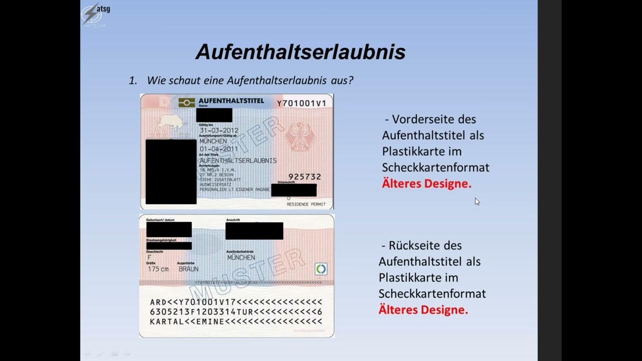 Elektronischer Aufenthaltstitel Pin Brief Verloren Aufenthaltserlaubnis - YouTube