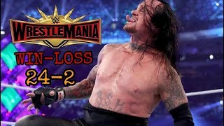 UnderTaker's All WrestleMania Streak || 24-2