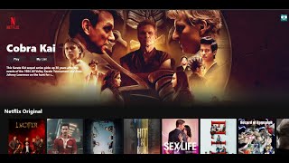 Created Netflix Clone Using React Js And  TheMovieDb API