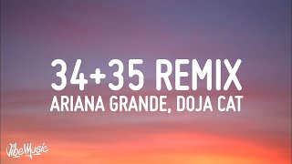 Ariana Grande - 34 35 (Remix) (Lyrics) (feat. Megan Thee Stallion & Doja Cat)  | Lyric / Letra