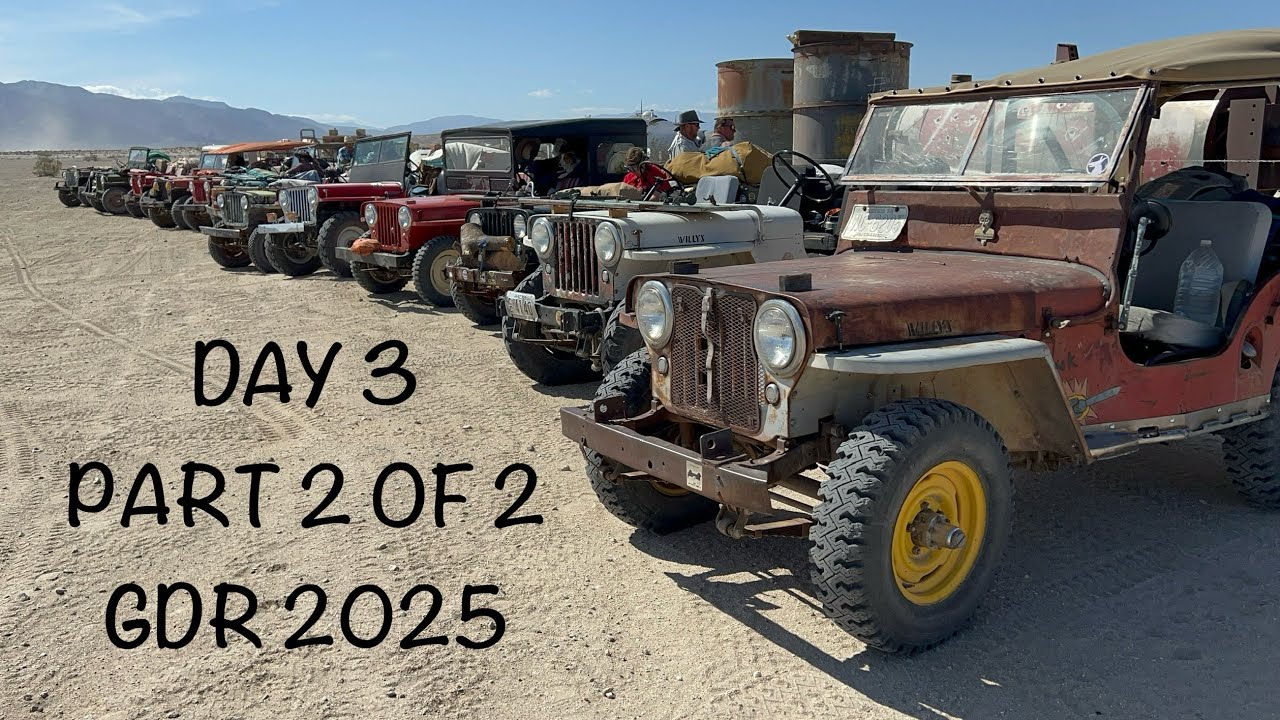GDR 2025 Episode 6 (The Go Devil Run) in the Southern California Desert with Willys FlatFender Jeeps