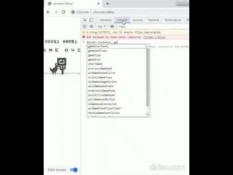 Chrome Dino Game Hack, Webslide