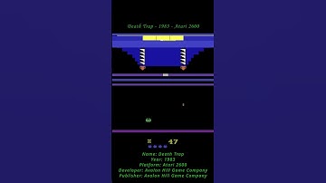 Death Trap - 1983 - Atari 2600 ( Atari VCS ) (Shorts) #games #atari #atari2600 #atarivcs #retrogames