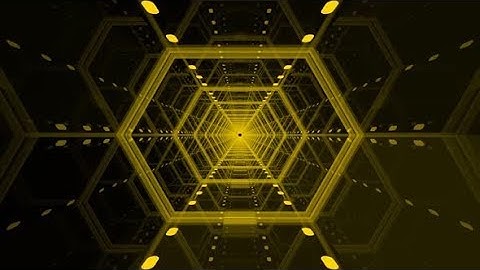Yellow Hexagonal Tunnel Loop | Motion Graphics - Videohive template