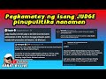 PAGKAMATAY NG RTC JUDGE KASALANAN NANAMAN NI P.DUTERTE???