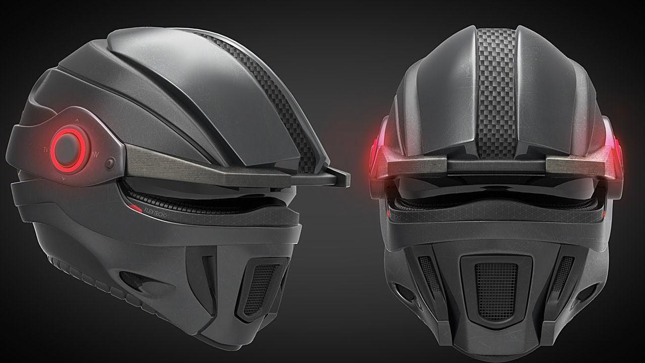 futuristic motorbike helmets