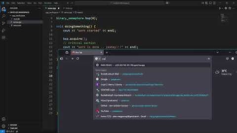 Binary Semaphore C++ Code Demo