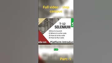 79561 selenium handson #tcsdigital #elevatewings1 #tcs #tcsdigital #stepcampus #shorts #elevatewings
