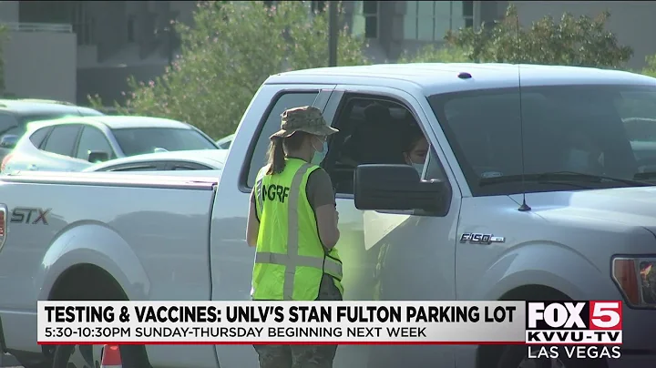 Mass COVID-19 testing and vaccine site underway at UNLV