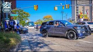 Police Escort: VIP Tesla After NFL Game - Detroit Police Department - Week 2 - 2025