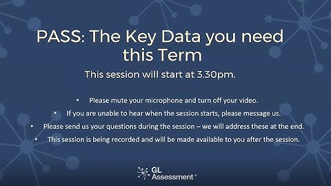 PASS: The key data you need this term I Webinar