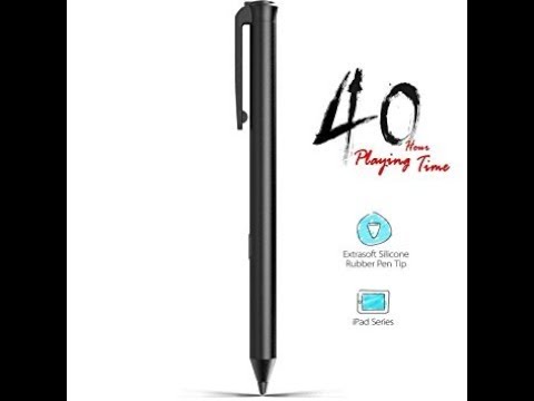 Support 30-Days Standby & 40-Hours Using Time Digital Pen for Drawing Compatible with iPad Series Heiyo Active Stylus Pen Auto Power Off Rechargeable Capacitive Digital Pen for iPad Black 