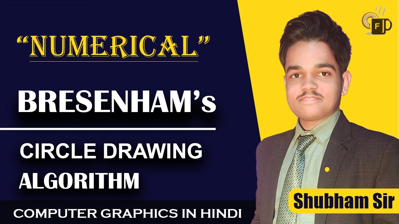 Lec-4.10 Numerical On Bresenham's Circle Drawing Algorithm - YouTube