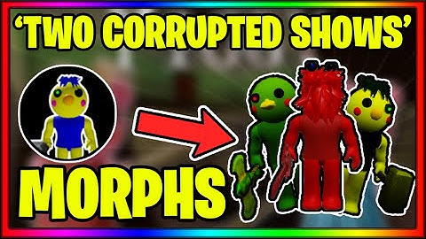 HOW TO GET THE "TWO CORRUPTED SHOWS" BADGE/MORPH/SKIN IN PIGGY RP: INFECTION!!! || Roblox