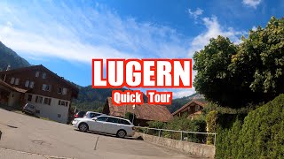 Tour of Lugern in Switzerland in 4K