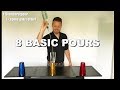 Flair bartending instruction video 3: 8 Basic Pours