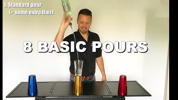 Flair bartending instruction video 3: 8 Basic Pours