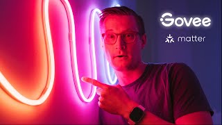 Neon on my stairs! - NEW Govee Rope Light 2 with Matter