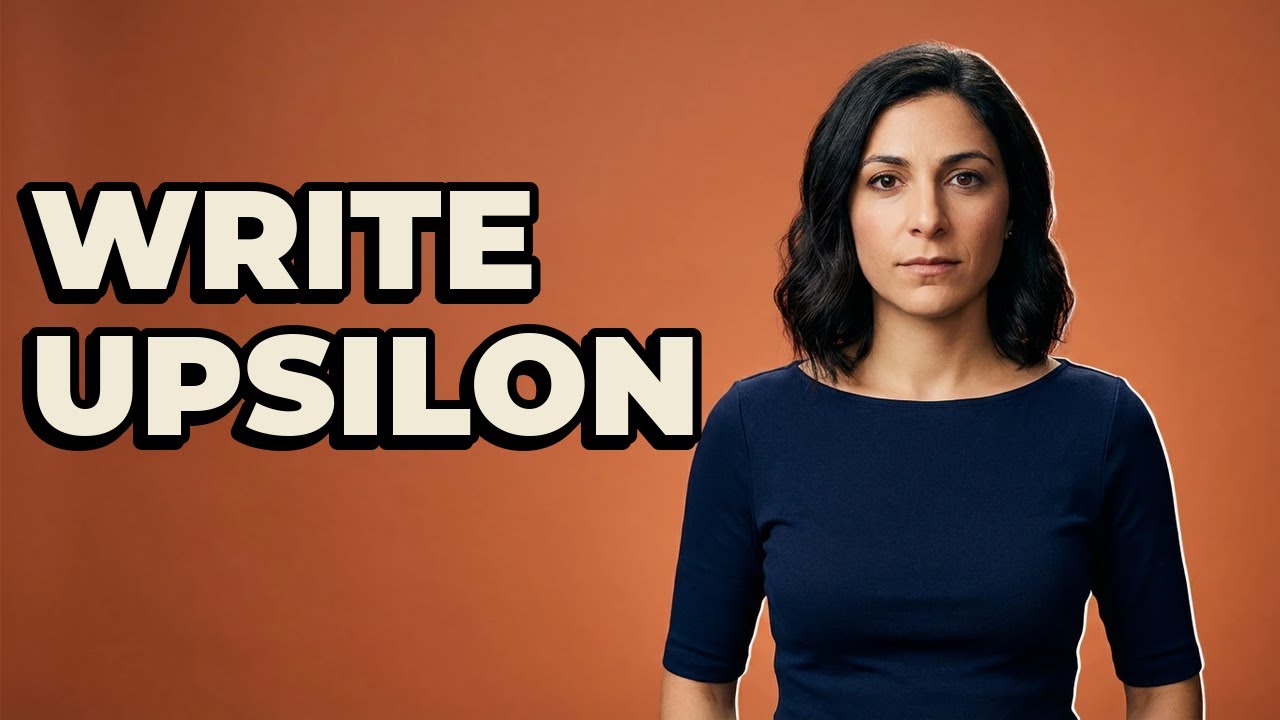 How Do You Write The Greek Upsilon Symbol? - YouTube