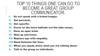 Fundamentals of group communication final