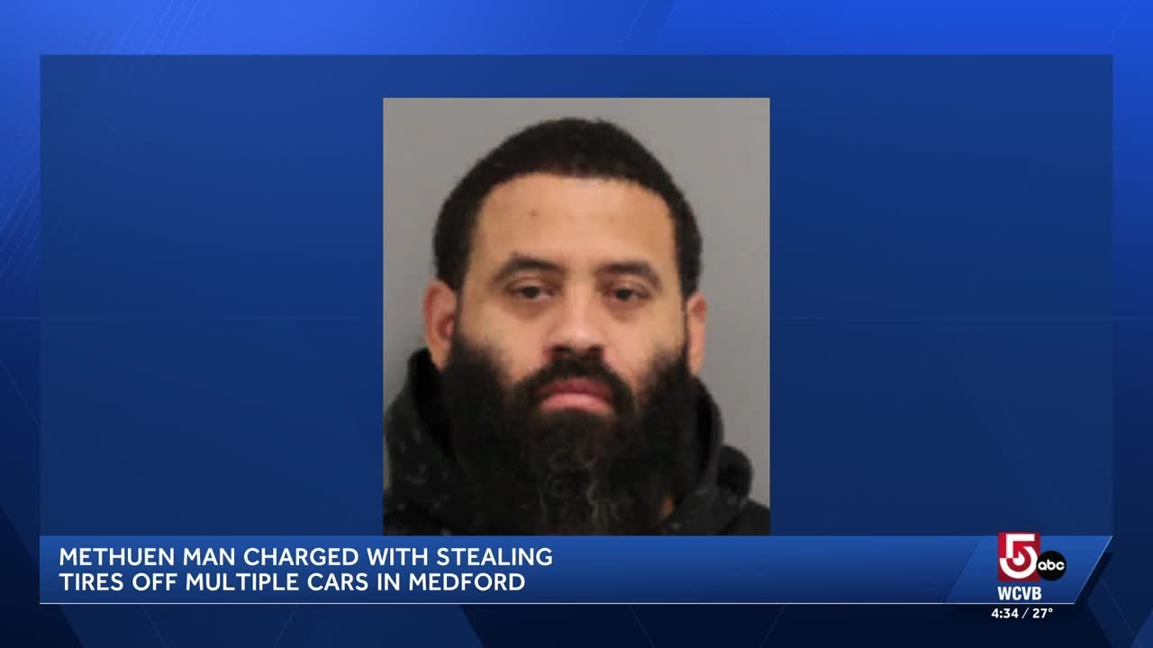 Man arrested for allegedly stealing tires off Medford cars - YouTube