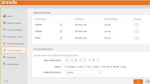 How To setup parental Control in Tenda Router | child lock in tenda router