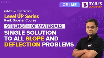 Strength of Material (SOM) | Slope and Deflection of Beam Problems | GATE & ESE CE / ME 2023 Exam