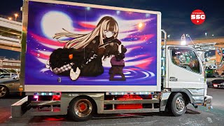 デコト らでんちゃん参上! など今夜は痛車の台数やばいです