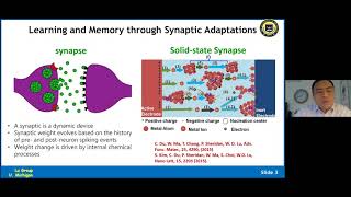 Wei Lu (U Mich) Neuromorphic Computing Based on Memristive Materials and Devices
