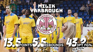 Milik Yarbrough has been terrific for BK VENTSPILS this season! 13.2 PPG 43.2% 3PT FG