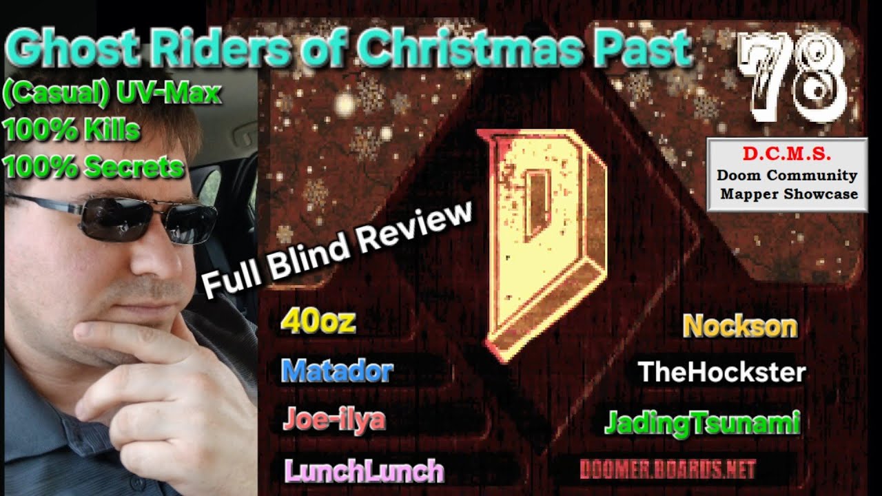 BLIND 100% RUN! 🤠 Doom DBP78: Ghost Riders of Christmas Past (Full Megawad)