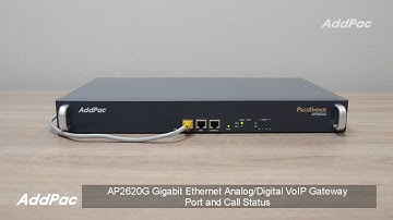 AP2620G Gigabit Ethernet Analog/Digital VoIP Gateway Port and Call Ststus  (포트 & 콜 상태 모니터링 스마트 웹매니저)