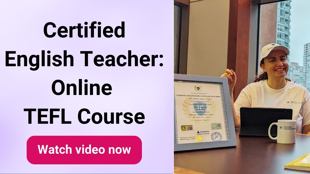 Certified English Teacher — Online TEFL Certification | Online TEFL ...