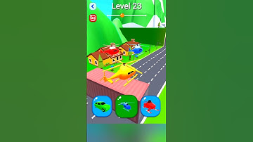 Shape-Shifting 🚗🚁🛥️ | New Hyper Casual Game 🔥| #shorts #short #shapeshifting  #gameplay #shortsfeed