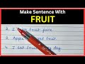 Fruit Sentence For Class 1 | Fruit Make Sentence For Class 1 | Make Sentence Of Fruit For Class 1