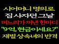 "어머님, 9억 8천 현금으로 내실 건가요?"시어머니 명의로 집 사자던 그날, 며느리가 꺼낸 한마디에 시댁이 무너졌습니다 시어머니사연ㅣ감동사연ㅣ사연라디오ㅣ오디오북ㅣ참교육사연